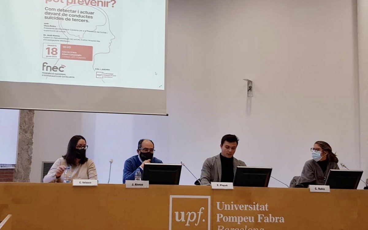 Presentació PROMES-U a l'acte 'Suïcidi, es pot prevenir?'